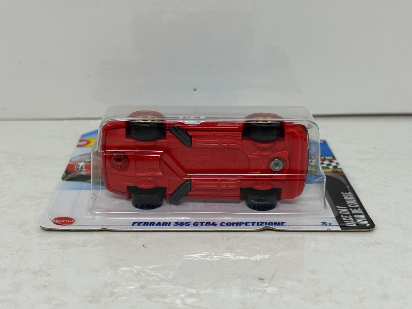 Hot Wheels Ferrari 365 GTB4 Competizione Race Day 1:64 Diecast Short Card