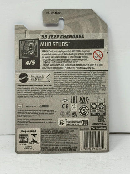 Hot Wheels Treasure Hunt Mud Studs 1995 Jeep Cherokee 1:64 Diecast