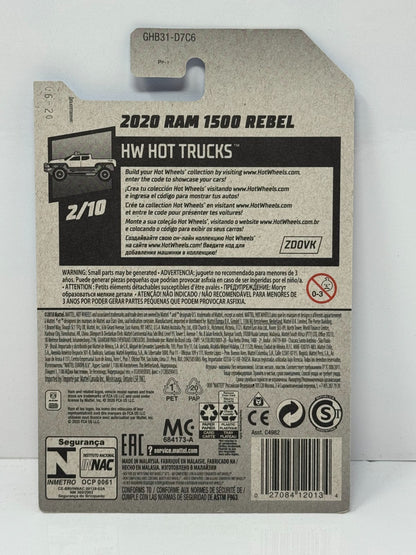 Hot Wheels Hot Trucks 2020 Ram 1500 Rebel 1:64 Diecast V2