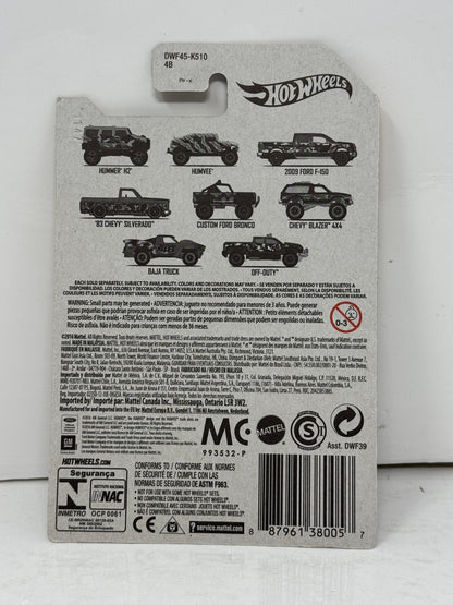 Hot Wheels Camouflage Chevy Blazer 4x4 1:64 Diecast