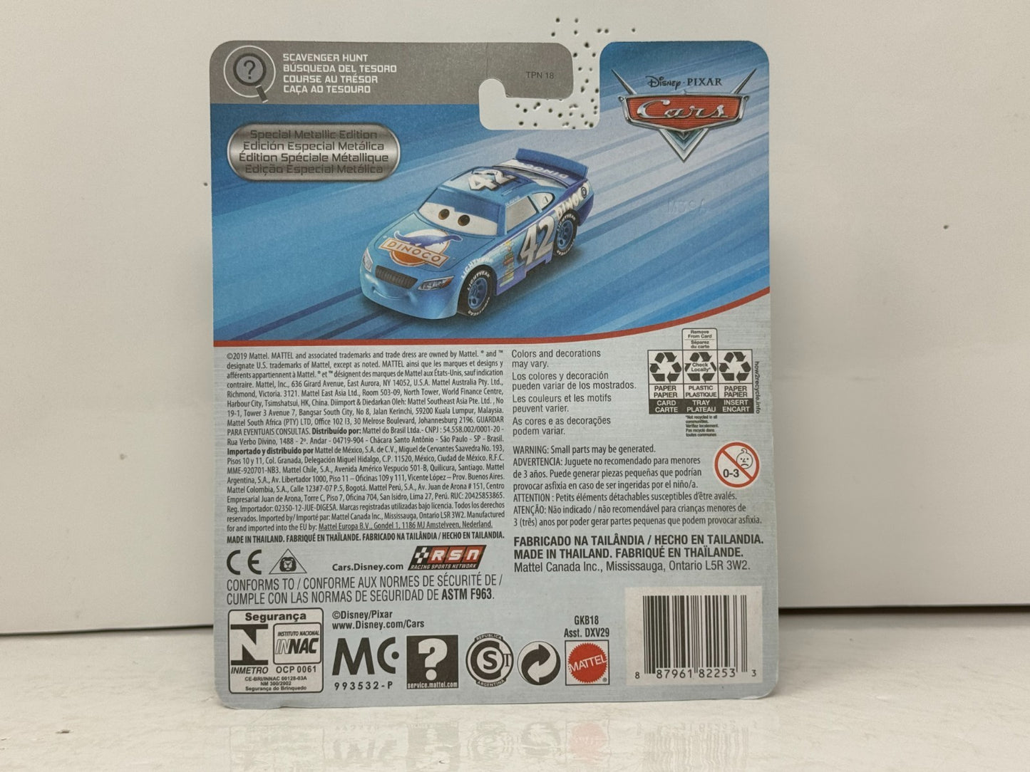 Disney Pixar Cars Cal Weathers #42 Dinoco Metallic Special Edition 1:55 Diecast
