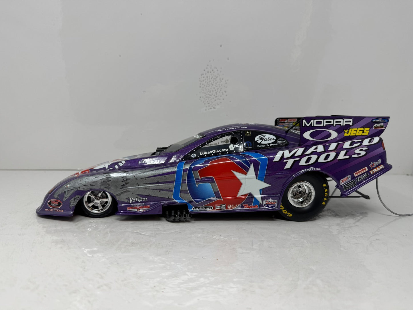 Milestone Whit Bazemore NHRA Matco Tools Iron Eagle Dodge Funny Car 1:16 Scale