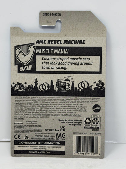 Hot Wheels ZAMAC Muscle Mania AMC Rebel Machine 1:64 Diecast Factory Sealed