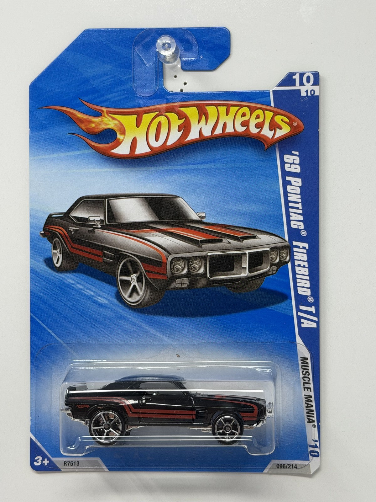 Hot Wheels Muscle Mania 1969 Pontiac Firebird T/A 1:64 Diecast Black