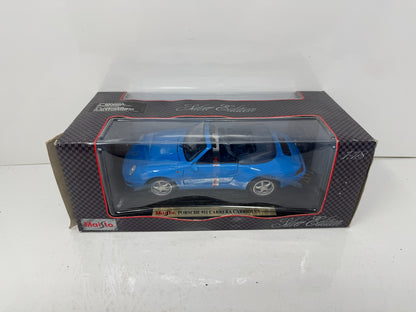 Maisto 1994 Porsche 911 Carrera Cabriolet Silver Edition 1:18 Diecast