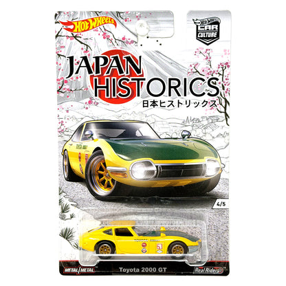Hot Wheels Japan Historics Toyota 2000 GT 1:64 Diecast Real Riders