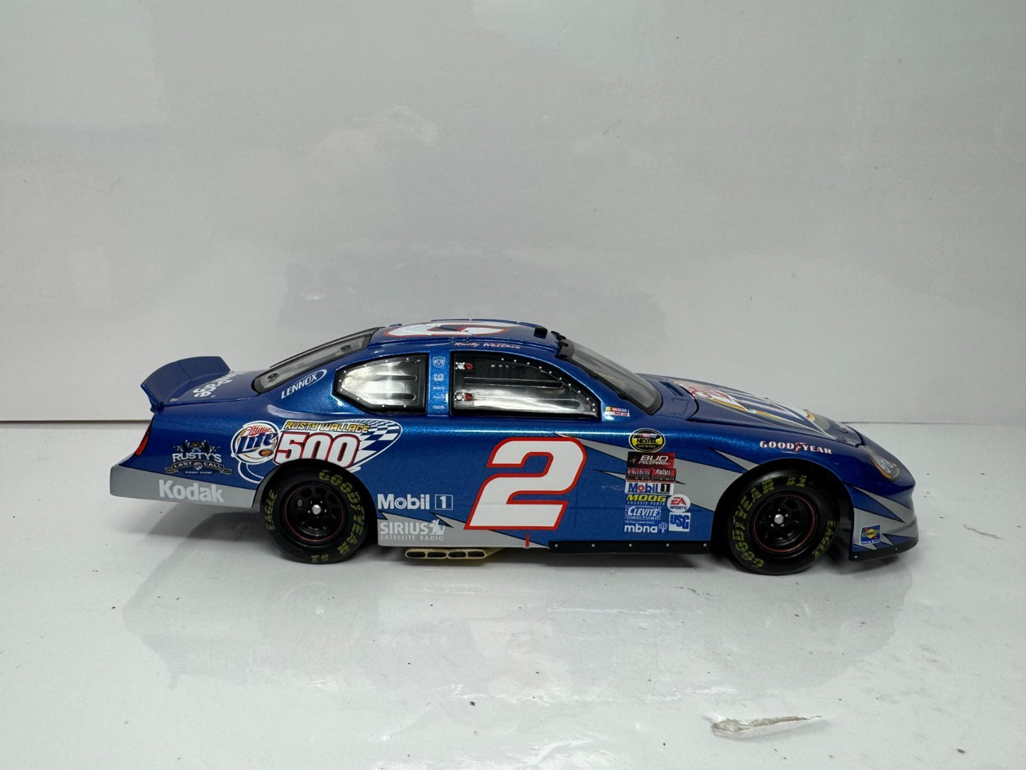 Action Nascar Rusty Wallace #2 Miller Rusty Wallace 500 2005 Charger 124 Diecast