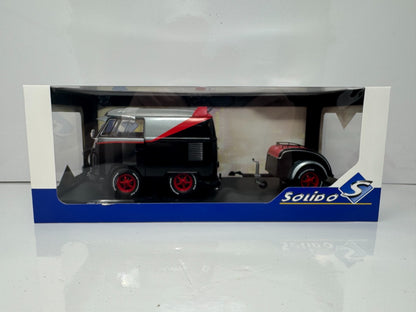Solido The A-Team Cool Combi GMC Vandura Van & Trailer 1:18 Diecast