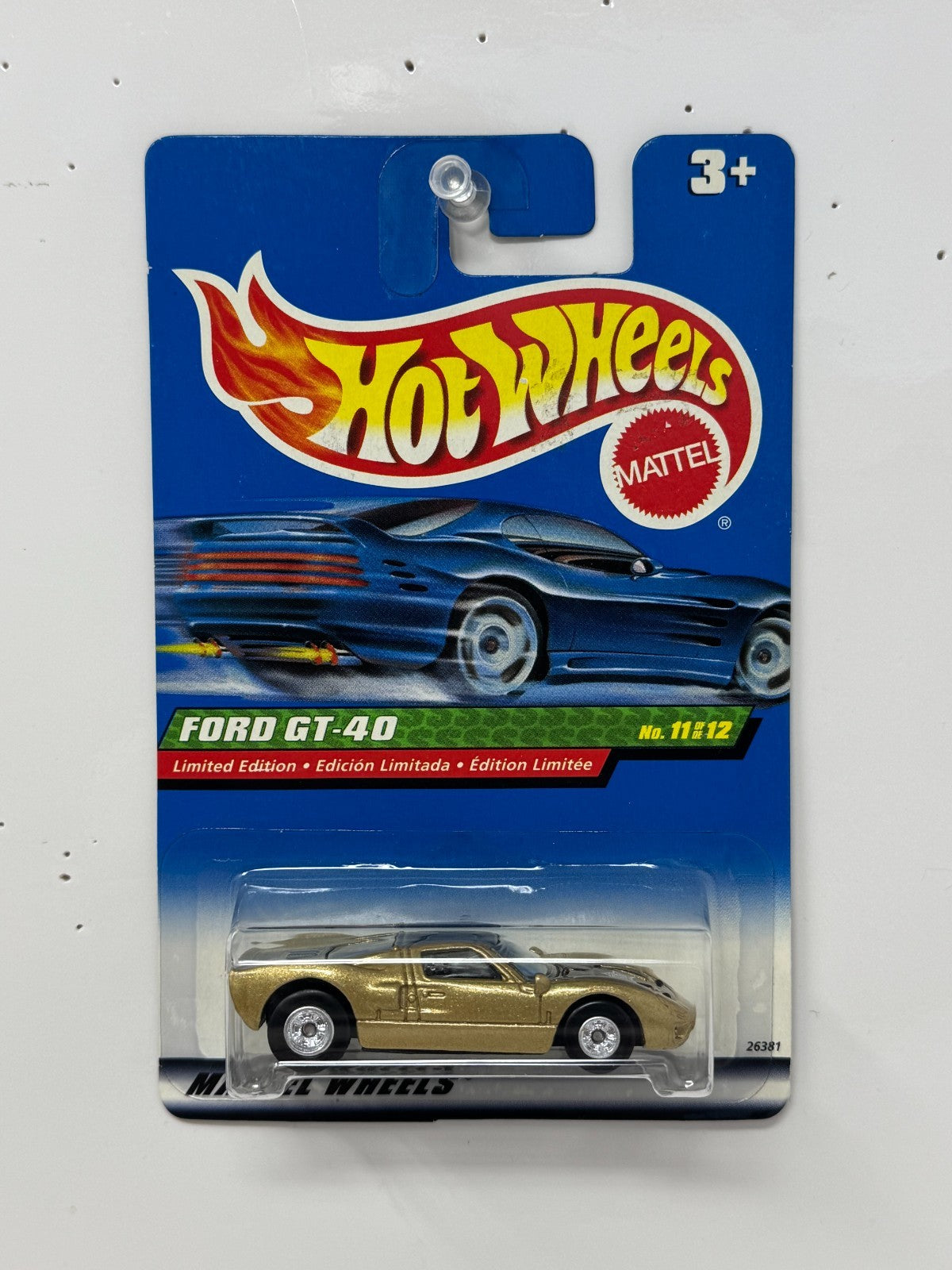 Hot Wheels Treasure Hunt Ford GT-40 Real Riders 1:64 Diecast
