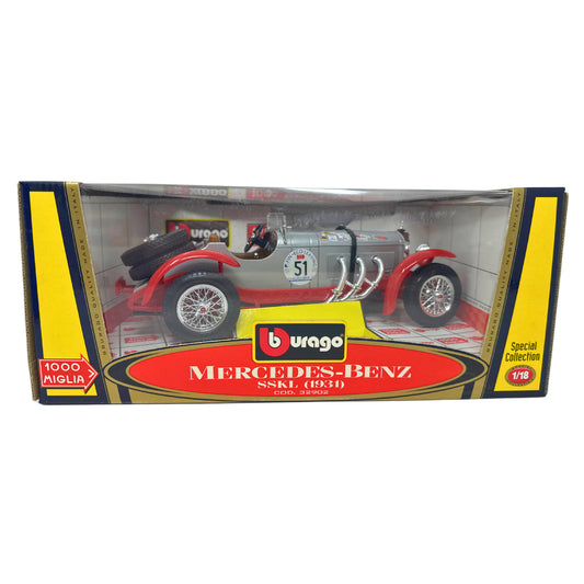 Bburago 1000 Miglia 1931 Mercedes-Benz SSKL Special Collection 1:18 Diecast
