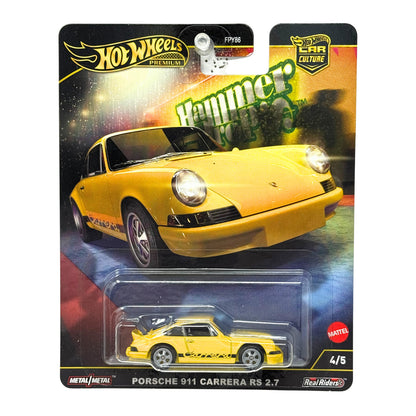 Hot Wheels Premium Hammer Drop Porsche 911 Carrera RS 2.7 1:64 Diecast