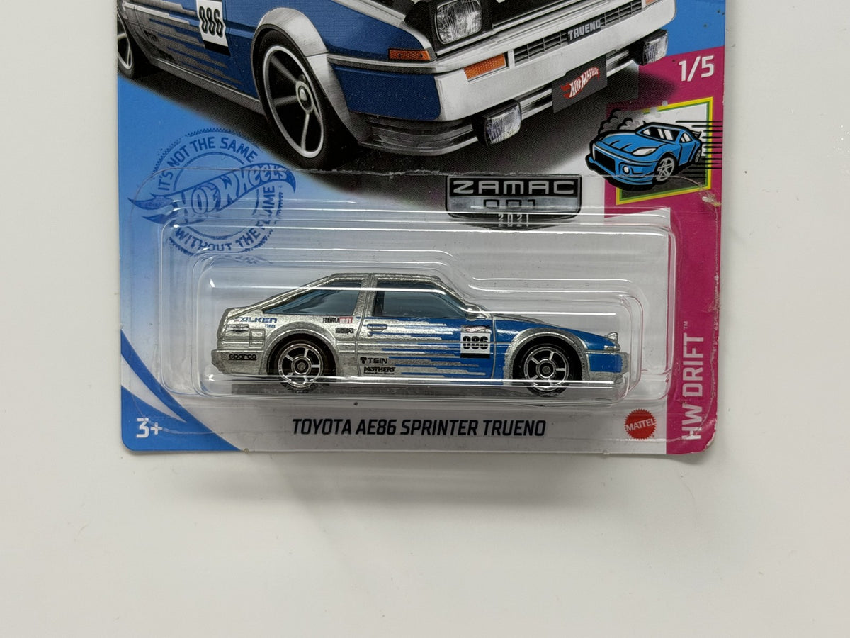 Hot Wheels ZAMAC Drift Toyota AE86 Sprinter Trueno 1:64 Diecast Factory Sealed