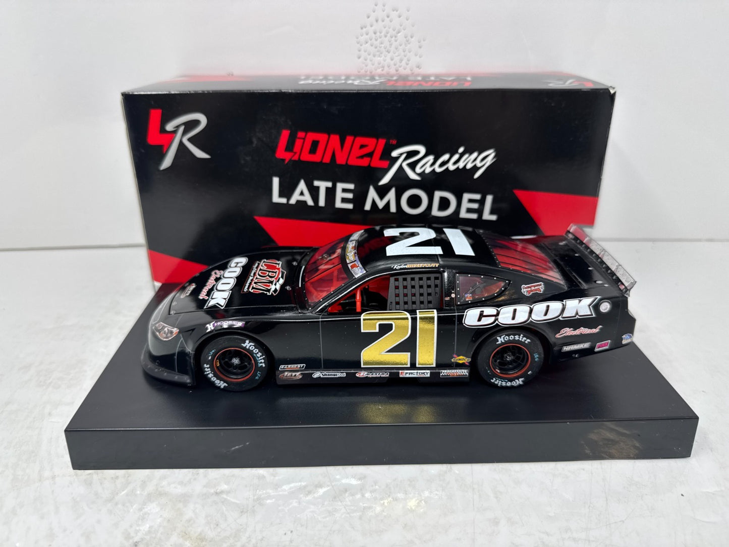 Lionel Nascar #21 Kaden Honeycutt Cook Electrical Snowball Derby 1:24 Diecast