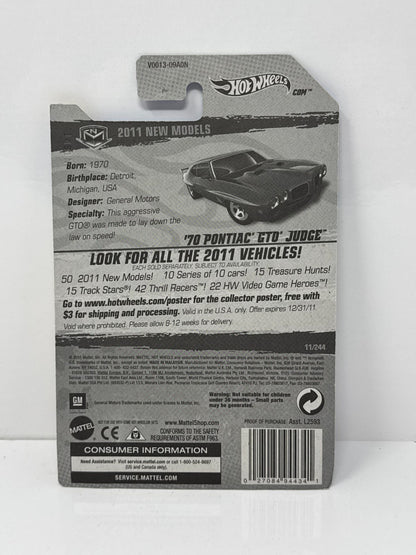 Hot Wheels New Models 1970 Pontiac GTO Judge 1:64 Diecast Factory Sealed