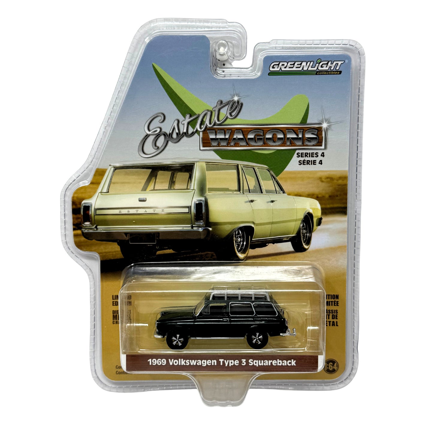 Greenlight Estate Wagons Series 4 1969 Volkswagen Type 3 Squareback 1:64 Diecast