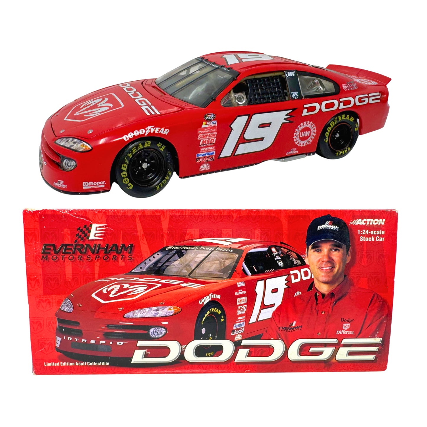 Action Nascar Ray Evernham #19 Dodge Show Car 2000 Intrepid RT 1:24 Diecast