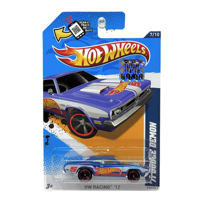Hot Wheels Racing 1971 Dodge Demon 1:64 Diecast Factory Sealed