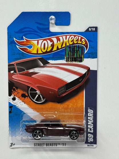 Hot Wheels Street Beasts 1969 Chevrolet Camaro 1:64 Diecast Factory Sealed