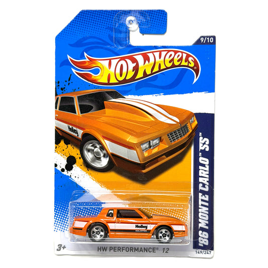 Hot Wheels HW Performance 1986 Chevrolet Monte Carlo SS 1:64 Diecast Orange