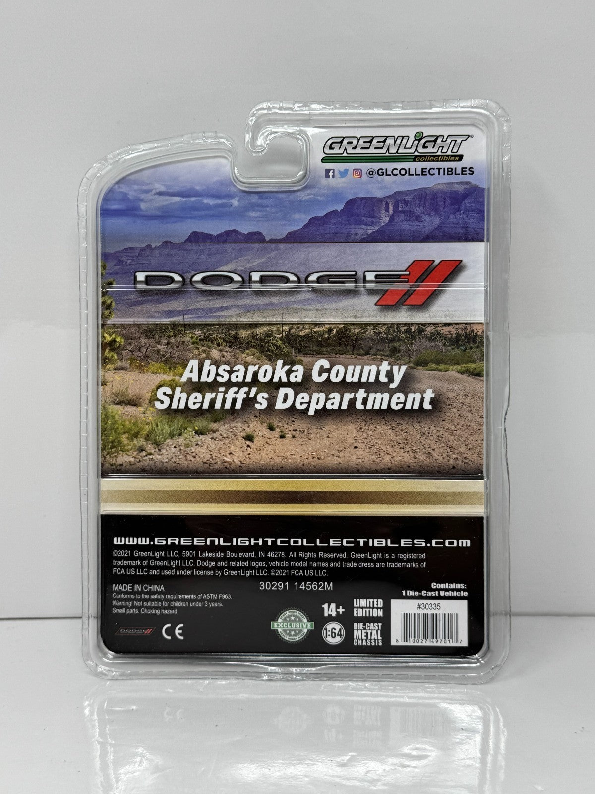 Greenlight Dodge 2015 Dodge Charger Absaroka Sheriff's Department 1:64 Diecast