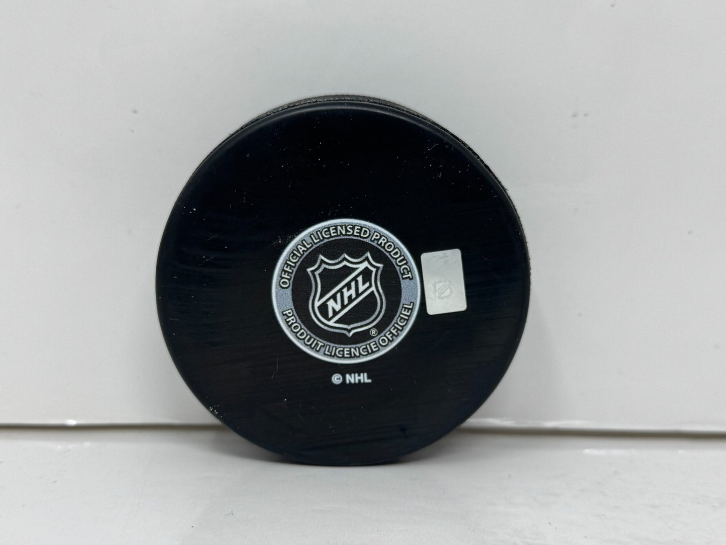 Curtis McElhinney Toronto Maple Leafs Signed NHL Autograph Puck Silver Auto