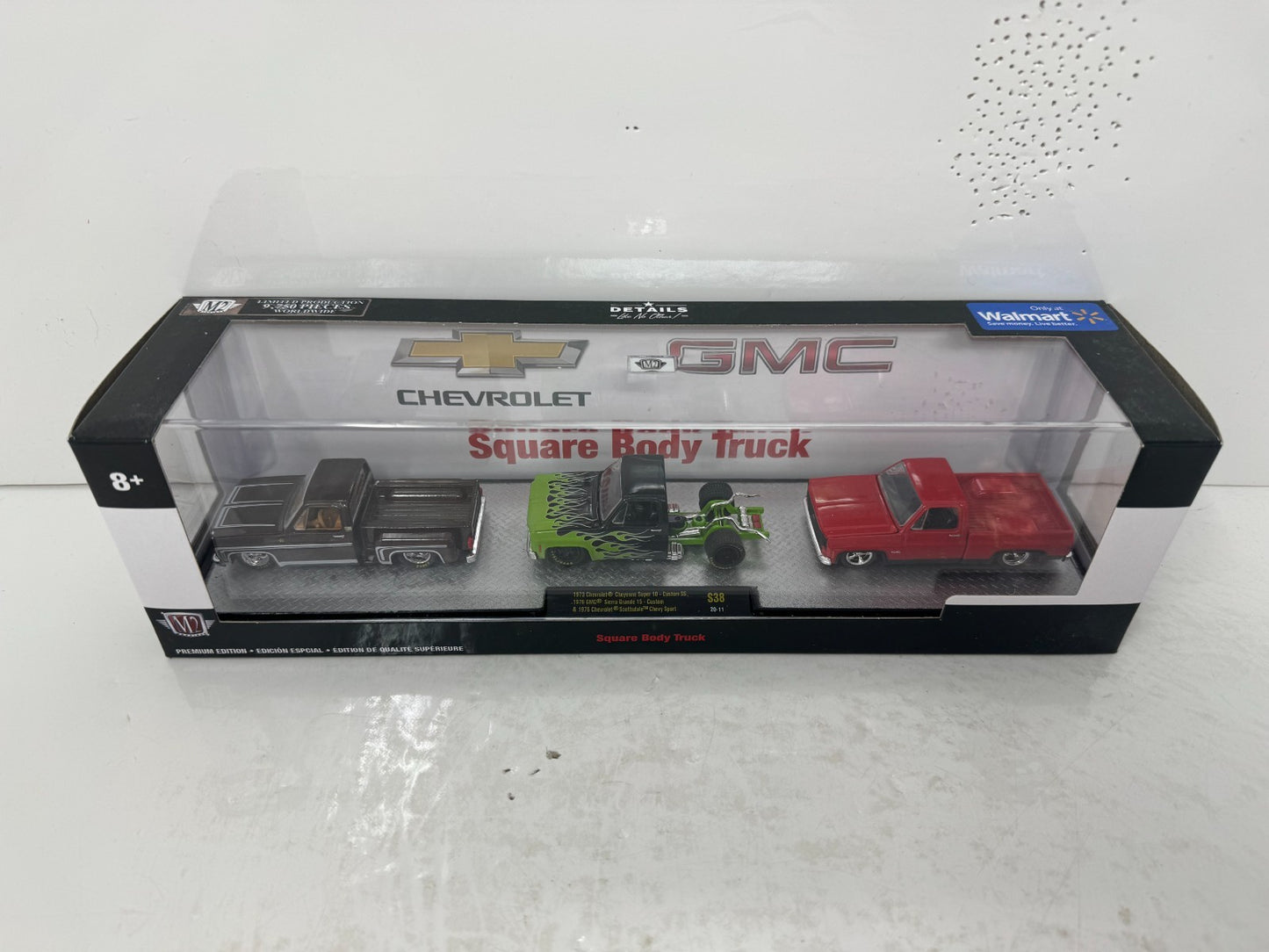M2 Machines Square Body Truck Chevrolet GMC 3 Truck Set 1:64 Diecast