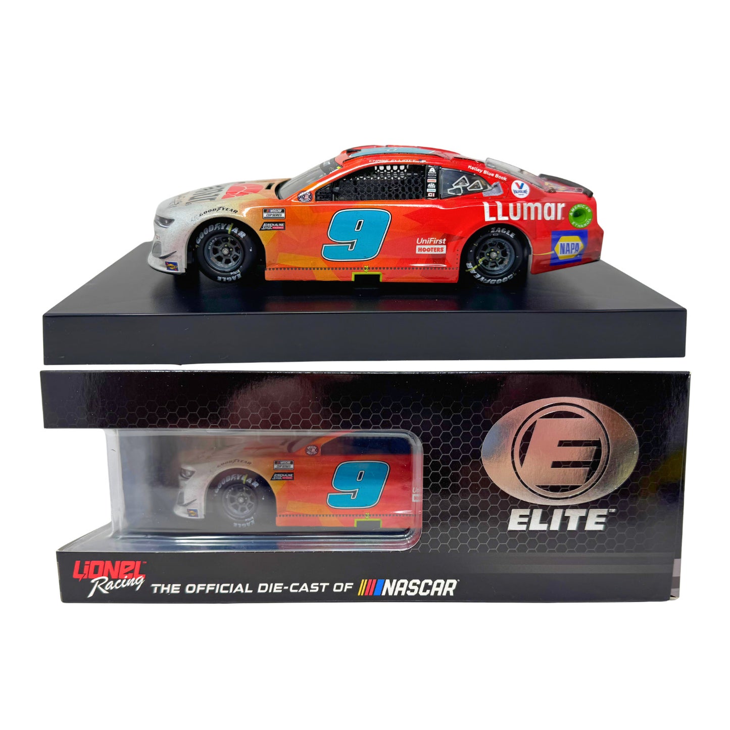 Lionel NASCAR Elite #9 Chase Elliott Llumar COTA Win Camaro 1:24 Diecast