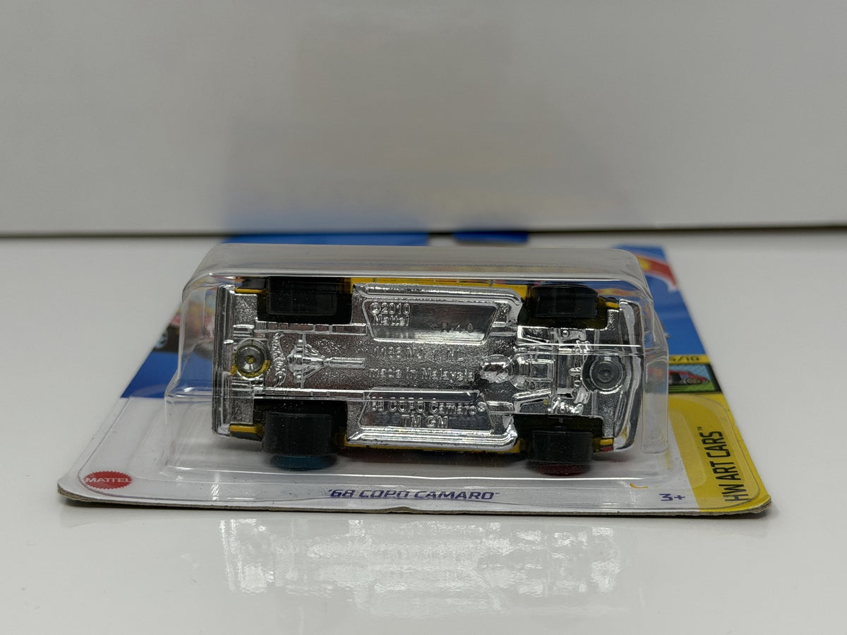 Hot Wheels HW Art Cars 1968 COPO Camaro 1:64 Diecast Yellow