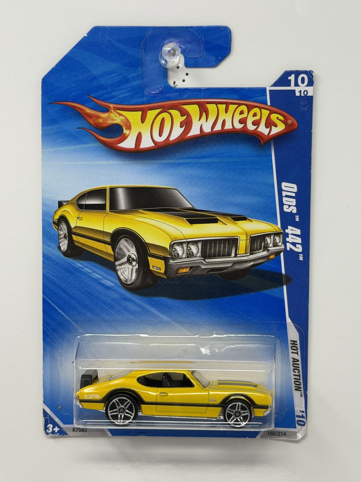Hot Wheels Hot Auction Oldsmobile 442 1:64 Diecast Yellow