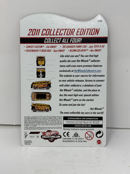 Hot Wheels 2011 Collector Edition Volkswagen T1 Drag Bus K-Mart 1:64 Diecast