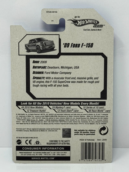 Hot Wheels HW City Works 2009 Ford F-150 1:64 Diecast Factory Sealed