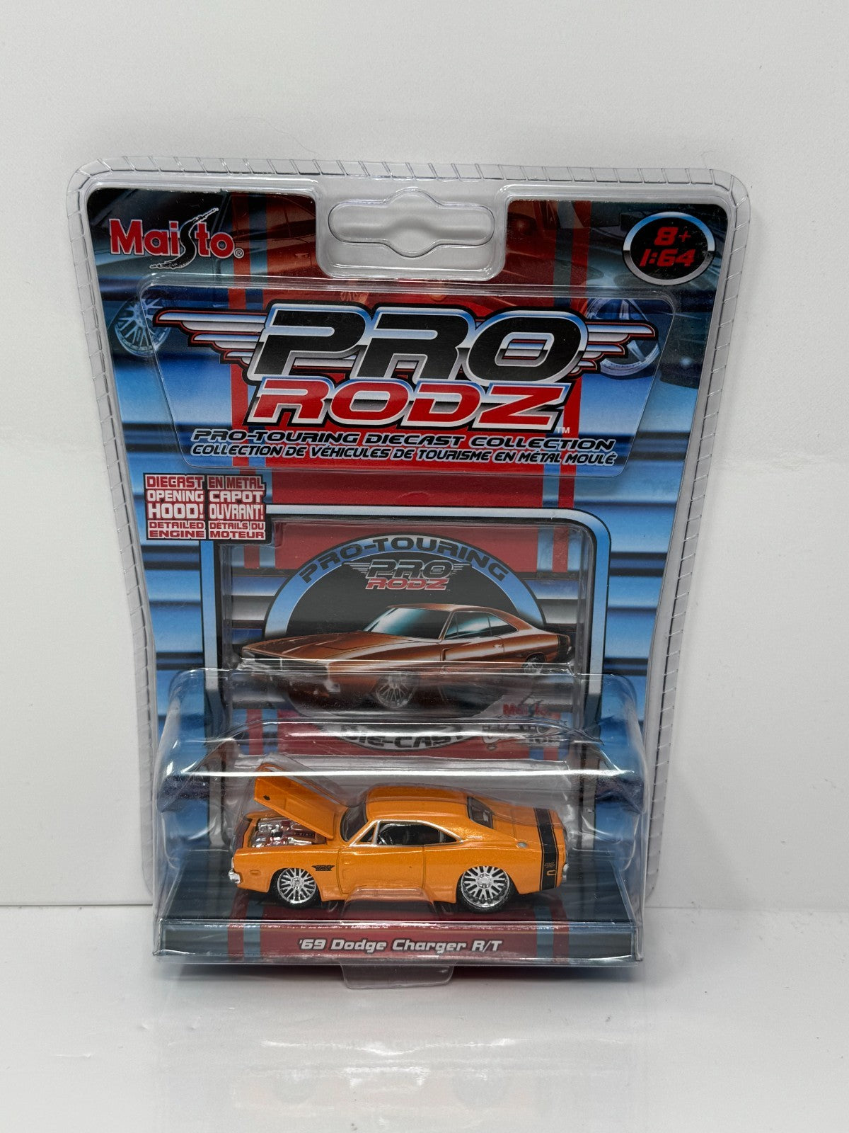 Maisto Pro Rodz 1969 Dodge Charger R/T Orange 1:64 Diecast