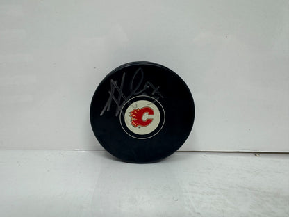 Trevor Kidd Calgary Flames Signed NHL Autograph Puck Silver Auto