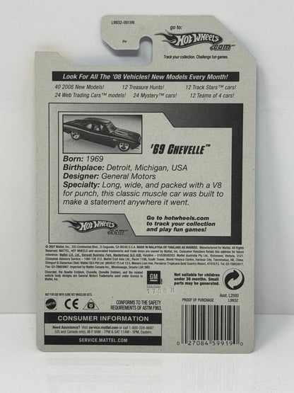 Hot Wheels 2008 New Models 1969 Chevy Chevelle 1:64 Diecast Factory Sealed