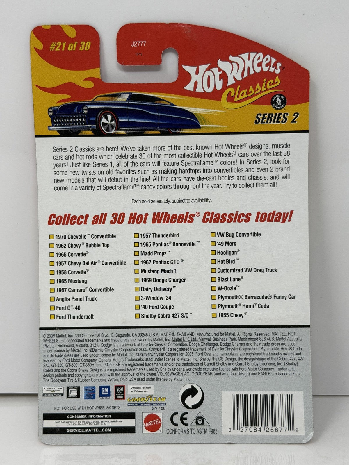 Hot Wheels Classics Series 2 Volkswagen Bug Convertible 1:64 Diecast Pink