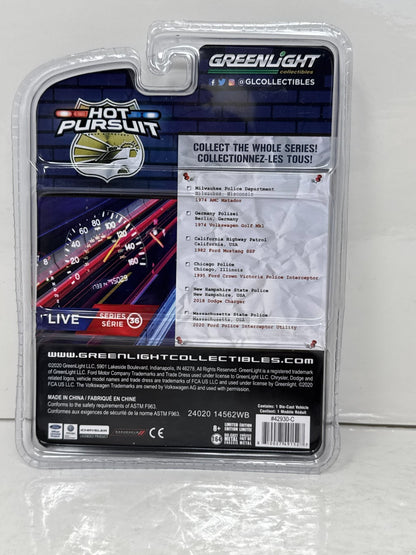 Greenlight Hot Pursuit 1982 Ford Mustang SSP California Patrol 1:64 Diecast