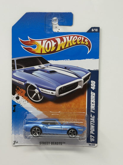 Hot Wheels Street Beasts 1967 Pontiac Firebird 400 1:64 Diecast Blue