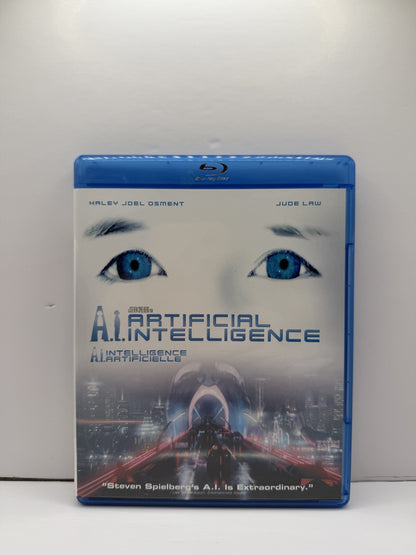 A.I. Artificial Intelligence (Blu-ray) Haley Joel Osment Jude Law Sci-Fi Drama
