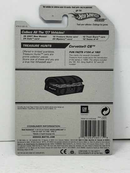 Hot Wheels Treasure Hunt Chevy Corvette C6R 1:64 Diecast