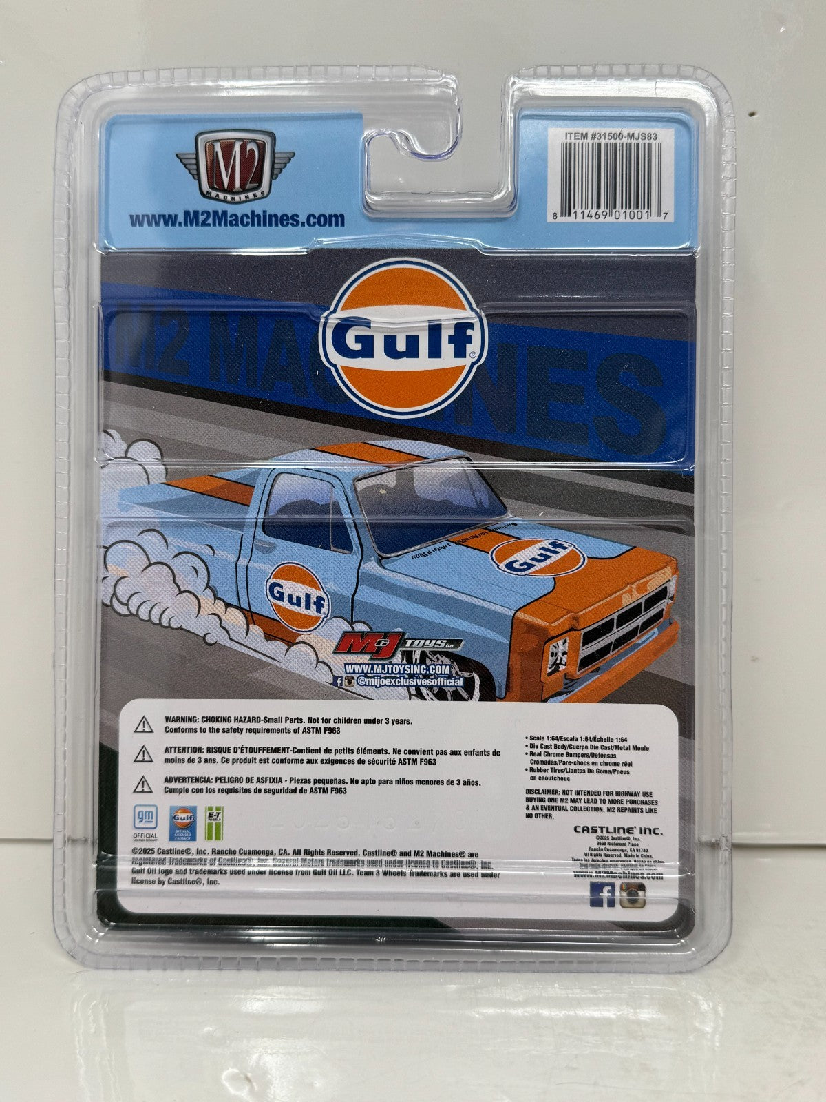 M2 Machines Gulf Oil 1979 GMC Sierra Classic 15 MiJo Exclusives 1:64 Diecast
