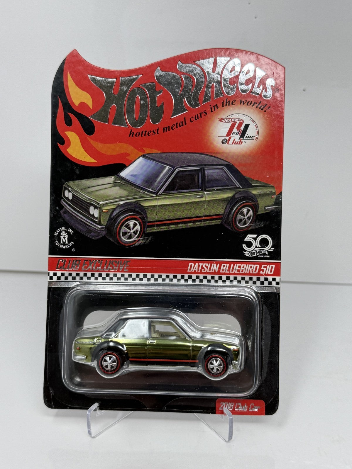Hot Wheels RLC Red Line Club Datsun Bluebird 510 Club Exclusive 1:64 Diecast