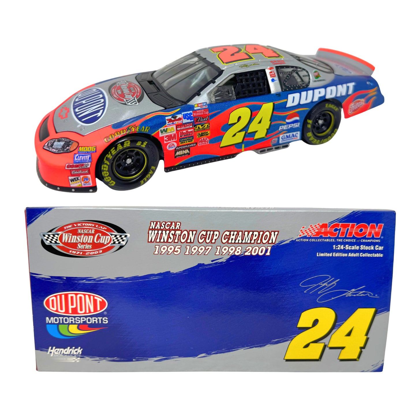 Action Nascar #24 Jeff Gordon Dupont Victory Lap 2003 Monte Carlo 1:24 Diecast