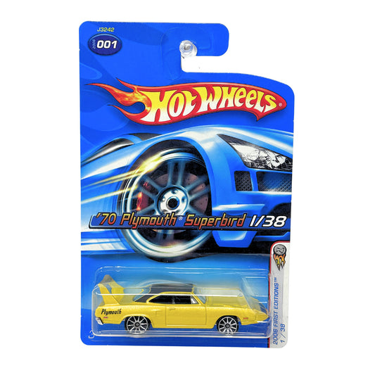 Hot Wheels First Editions 1970 Plymouth Superbird 1:64 Diecast Yellow V2
