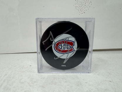 Marc Denis Montreal Canadiens Signed NHL Autograph Puck Silver Auto