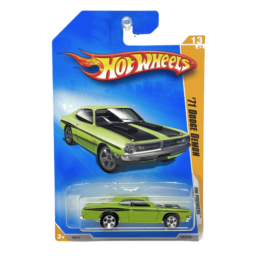 Hot Wheels Premiere 1971 Dodge Demon 1:64 Diecast Green