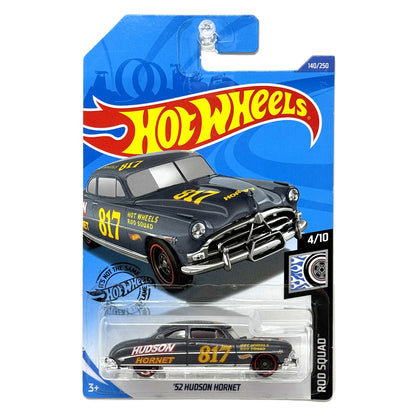 Hot Wheels Rod Squad 1952 Hudson Hornet 1:64 Diecast Gray