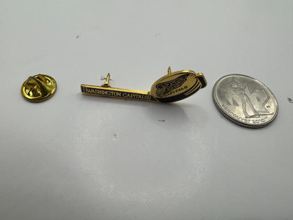 Washington Capitals Stick and Puck NHL Hockey Lapel Pin