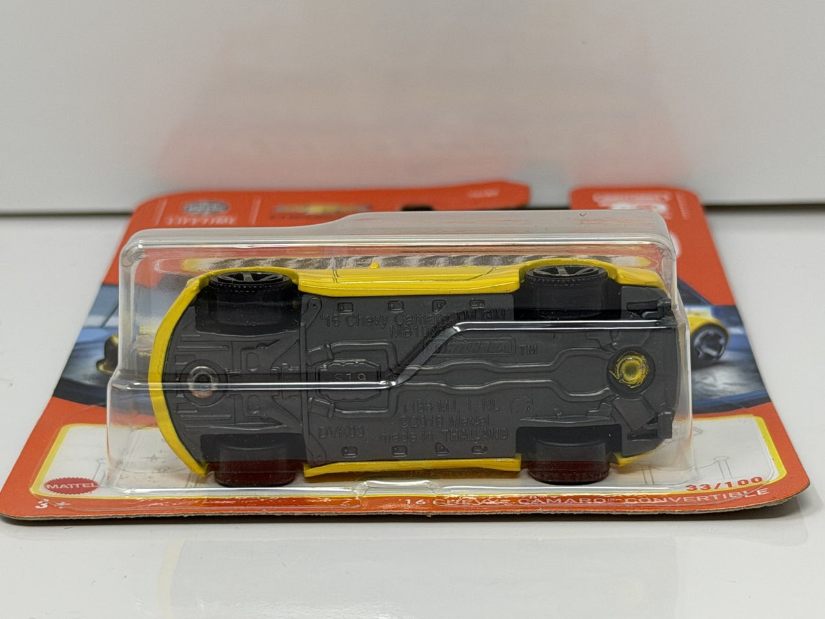 Matchbox 70 Years 2016 Chevrolet Camaro Convertible 1:64 Diecast Yellow
