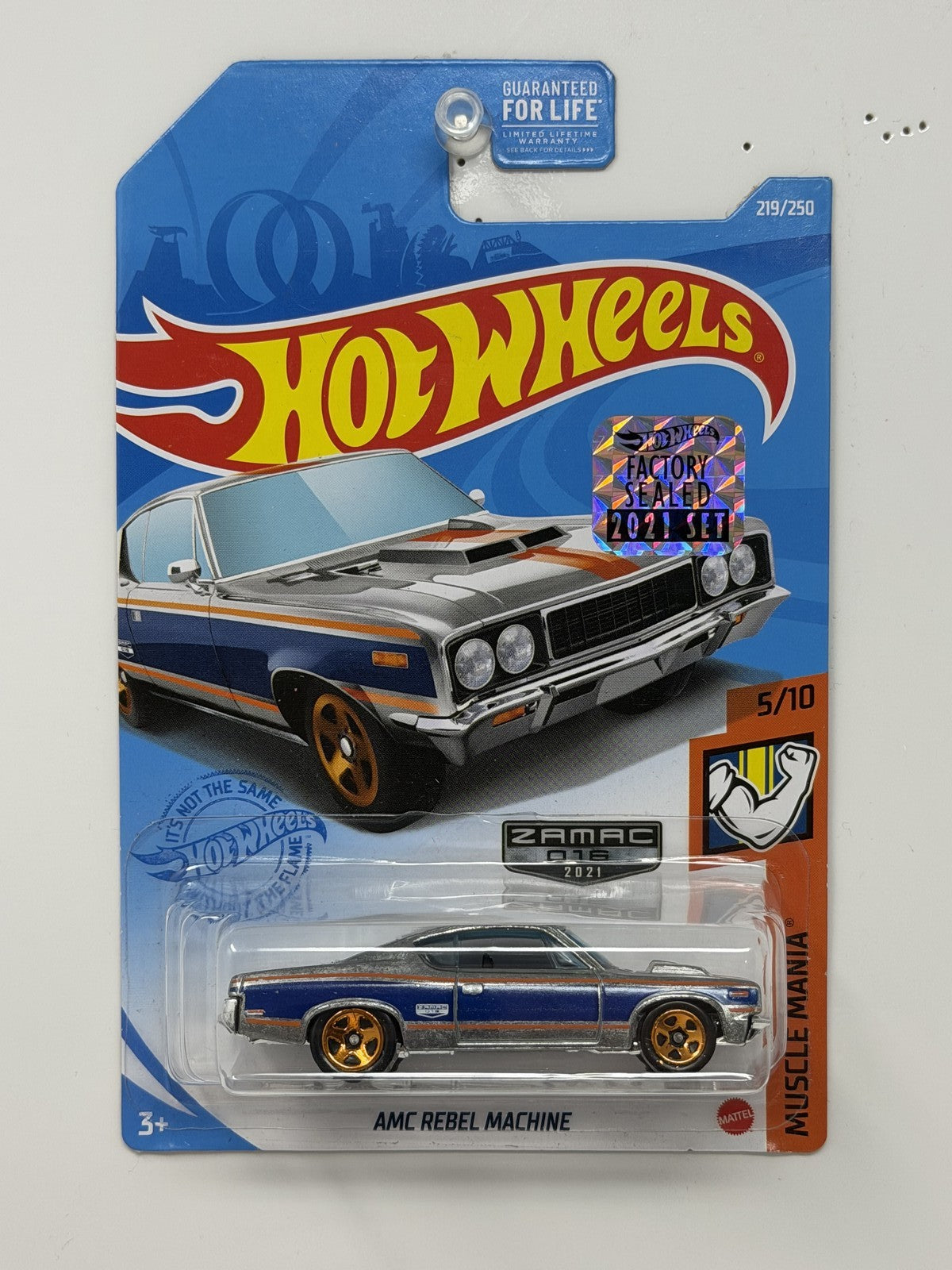 Hot Wheels ZAMAC Muscle Mania AMC Rebel Machine 1:64 Diecast Factory Sealed