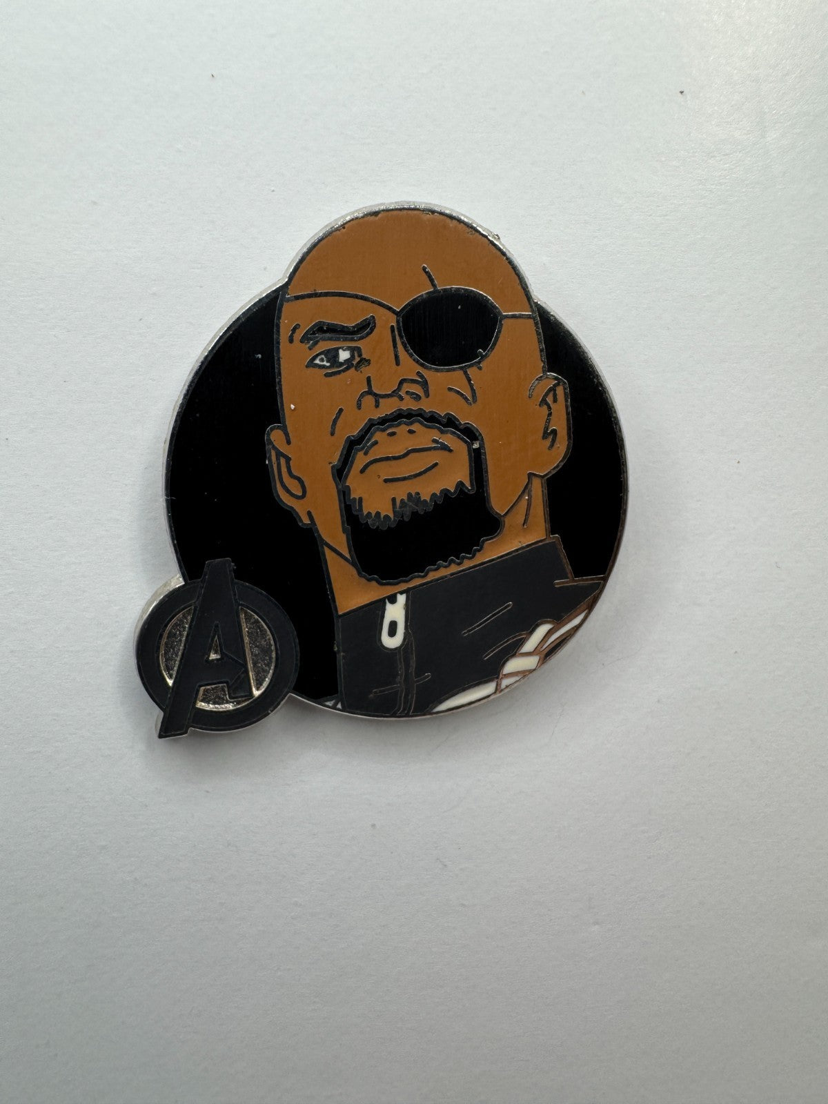 Nick Fury Disney Marvel Avengers Assemble Booster Trading Pin DC1S19